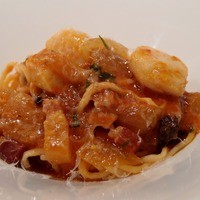 イタリア料理 スペランツァ - ホタテとベーコンの手打ちタリオリーニ