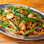 Shanghai chive Yakisoba (stir-fried noodles)