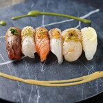 Grilled selection Choice Nigiri Sushi (6 pieces)