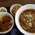 Soba Chuu - ソースかつ丼セット　¥740-　～うまい