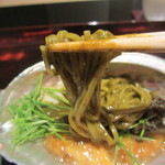 日本料理 晴山 - 鮑うどんリフトアップ