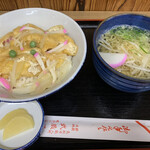 武蔵屋食堂 - きつね丼と半素ラーメン