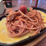 喫茶 ユキ - 元祖鉄板イタリアンスパゲティー650円