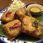 Khanom Pan Nakun (Deep fried shrimp toast)