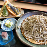 高林坊 - 天もりそば（大盛＋220円）