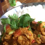 ★Kumpara rice/Fried rice with plump shrimp and egg with curry spices