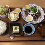 惣 - 土佐のカツオの藁焼き定食¥1550