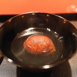 にくの匠 三芳 - なんと栗の渋皮煮でお椀！