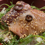 饗 くろ喜 - 青唐醤油が鰤刺身に強烈に合います