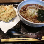七福 弁天庵 - かき揚げ天そば550円