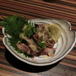 磯一 - ＜１３’０４＞蛍烏賊と菜の花の大根おろし和え。春だなぁ・・・。