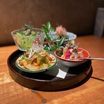 炭焼 おかげさん - 惣菜4点盛り