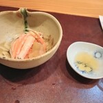 福井割烹 望月 - 酢物：身だし背甲蟹