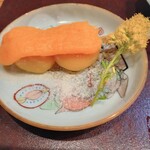 福井割烹 望月 - 甘味：南瓜のみたらし団子