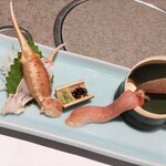 かに道楽 京都本店 - カニのお造りなど