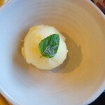 銀のすず - ◇デザート パイナップルシャーベッ/プリン/ほうじ茶寒天の餡蜜