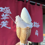 梅月 - ジェラートW（八ヶ岳牛乳・塩羊かん）