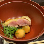 鳥田中 - ホロホロ鳥炙り叩き