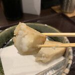 鳥田中 - 海老芋葛粉揚げ