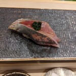 鮨 てつ也 - 鯵、あたりネギ