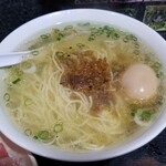塩そば専門店 桑ばら - 鮪とネギトロ丼と塩かけそば