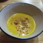 Ryoriya Takashima - お口初め 神戸市西区のバターナッツとカボチャのスープ 紅はるかのニョッキ アマレッティ