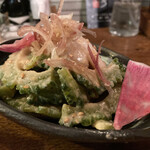 酒町ちゅうじろう - ゴーヤとホタテの胡麻酢