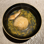 Fufu Kawaguchiko - 菊花仕立て 海老蓮根真丈 軸三つ葉 松茸 酢橘 