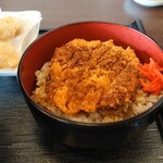 そば処　神楽 - セットのソースカツ丼