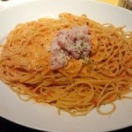 イタリア食堂TOKABO - 蟹トマトソース、カルボナーラ風
            