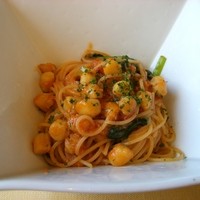 piccole lampare & rooftop Sky Bar - 小柱とトマトパスタ