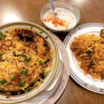 BIRYANI BAR TULSHI - ◎バスマティ ビリヤニ(チキン)
                        取り皿に取り分けて頂きました。