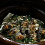 祇園 にし - 子持ち鮎と松茸ときのこのご飯