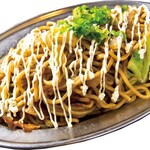Yakisoba (stir-fried noodles) pork mayo sauce