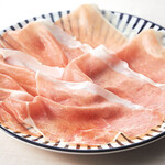 Freshly cut Prosciutto