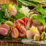 Today's starter: Assorted seven types of fresh fish