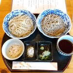 十割蕎麦 坊主bar 一休 - 二種盛十割蕎麦(大盛)