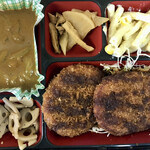 かしわ亭 - チキンカツとカレー弁当¥390