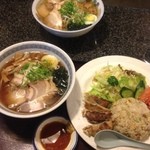 豚太郎カサブランカ - Cセット＆塩ラーメン