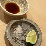 鮨 あらい - 真鯛の薬味です