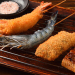 串かつハウス ヨッすぅいーん家 - うなぎ、天使のエビ集合