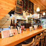 串かつハウス ヨッすぅいーん家 - 内観カウンター2