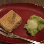 やさい料理 つむぎや - わらび餅とそら豆のずんだ白玉