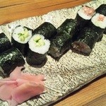 Japanese Dining ゑびすダイニング - 細巻き・・・カッパにネギトロです。