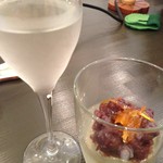 和菓子薫風 - 京都丹波大納言寒天ぜんざい　弓削瓢柑の薫り（2013.5.2）