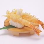 Shrimp tempura nigiri