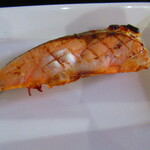 お食事処 河童 - 日替わりワンコインランチ・塩秋さけ定食　５００円（税込）塩秋さけ焼のアップ【２０２２年１０月】