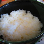 お食事処 河童 - 日替わりワンコインランチ・塩秋さけ定食　５００円（税込）のご飯のアップ【２０２２年１０月】