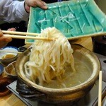 美尋 - （2012.11）クエ鍋に氷見うどんを投入