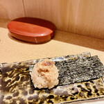 鮓 きずな - 北海道余市産あん肝 奈良漬と三重県産 焼き海苔